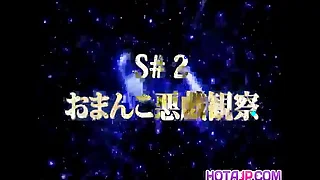 Mai Kaoru wide in flames gets vibrators wide peach